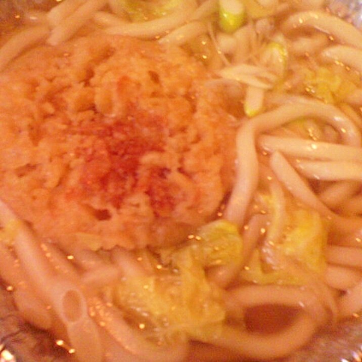 簡単しょうが入りでぽかぽか鍋焼きうどん